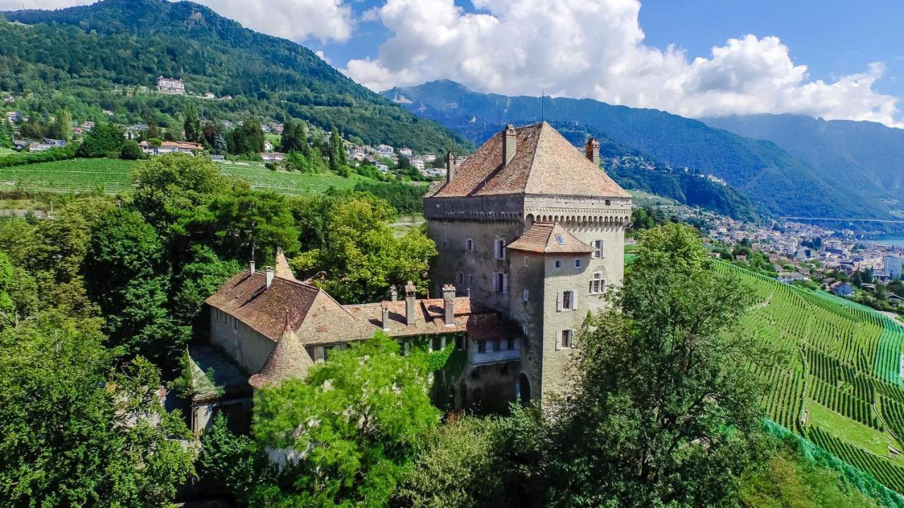 A castle spirit apartment in Château du Châtelard Clarens Extérieur photo